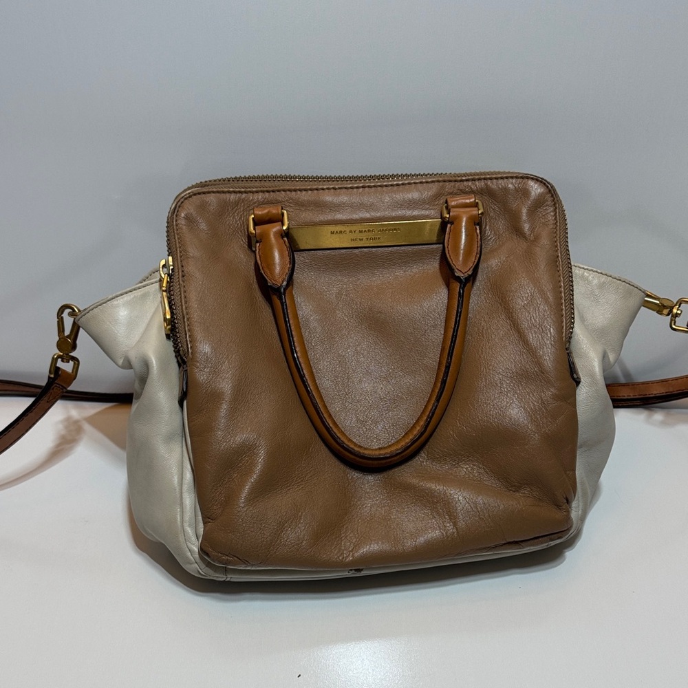Marc by Marc Jacob’s Brown and Cream Leather Handbag